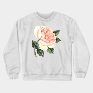 Elegant watercolor Rose Crewneck Sweatshirt